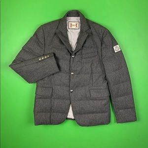 Moncler Gamme Bleu Wool Down Coat Jacket/Blazer